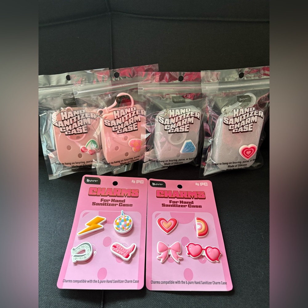 HAND SANITIZER Charm Cases & Accessories 6pc set